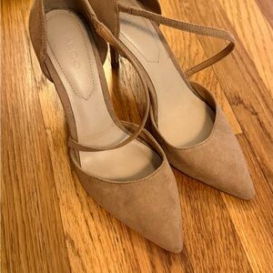 Aldo Women's Tan Suede Strappy Heels